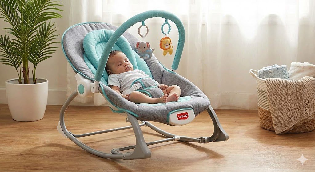 Top 10 Best Baby Rocking Chairs in India 2026: The Ultimate Buying Guide 4 LuvLap 3-in-1 baby rocker and bouncer chair for infants