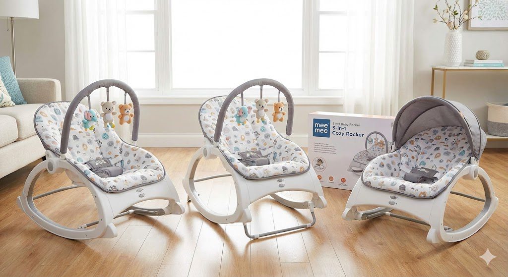 Top 10 Best Baby Rocking Chairs in India 2026: The Ultimate Buying Guide 11 Mee Mee multi-functional 5-in-1 baby rocker with versatile features