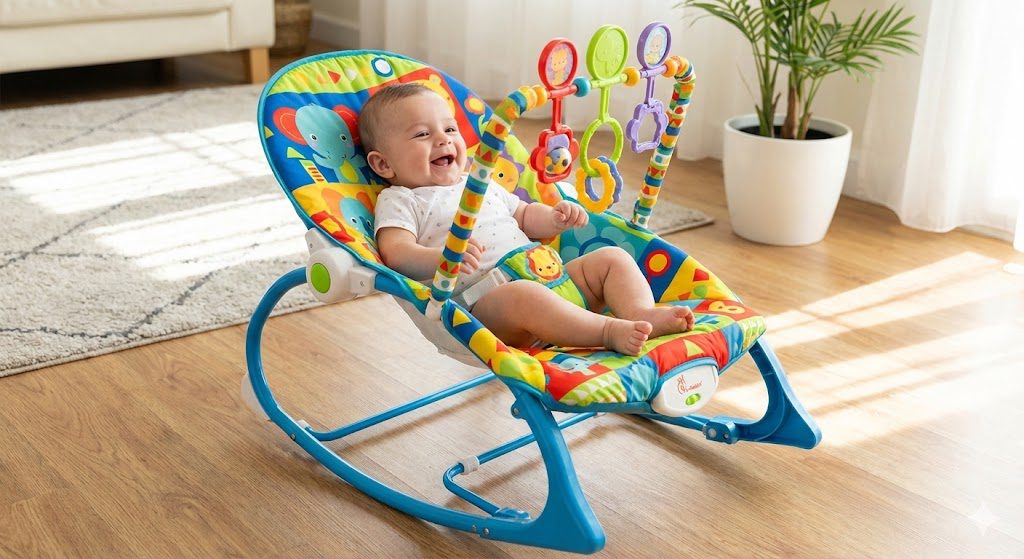 Top 10 Best Baby Rocking Chairs in India 2026: The Ultimate Buying Guide 5 R for Rabbit Hip Hop baby bouncer chair with colorful design