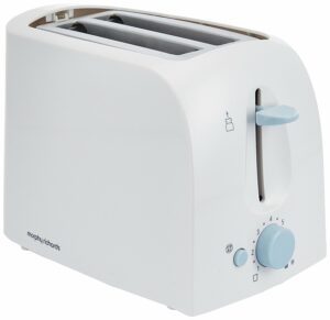 Morphy Richards AT-201 2-Slice 650-Watt Pop-Up Toaster (White)