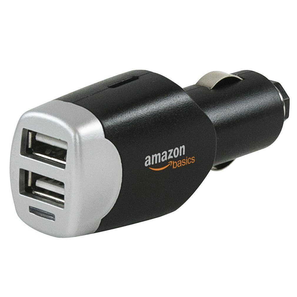 Amazonbasics dual usb car charger for apple and android devices