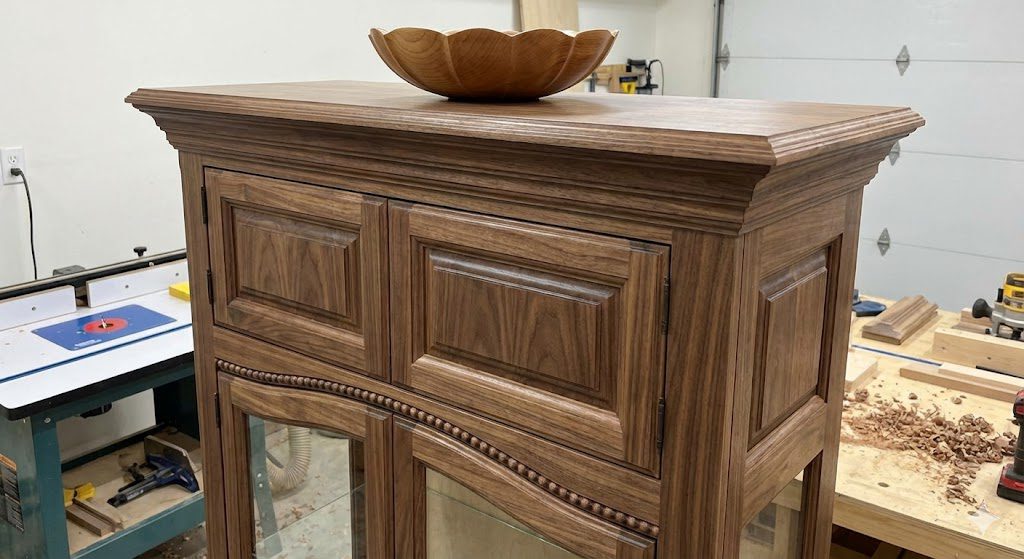 Beautiful woodworking project created using a quality router table