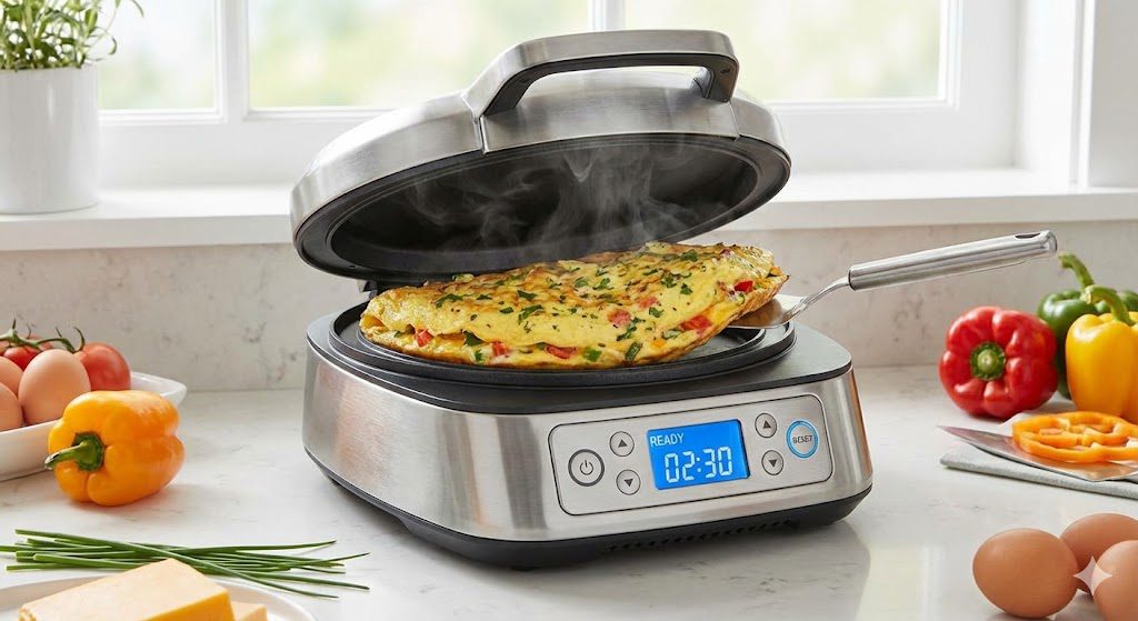 Best electric omelette maker in India cooking a fluffy omelette