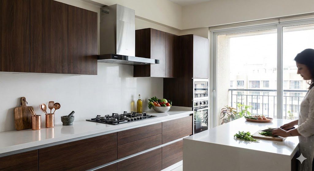Top 10 Best Kitchen Chimney in India 2026: Complete Buying Guide 4 Best kitchen chimney in India installed in modern modular kitchen