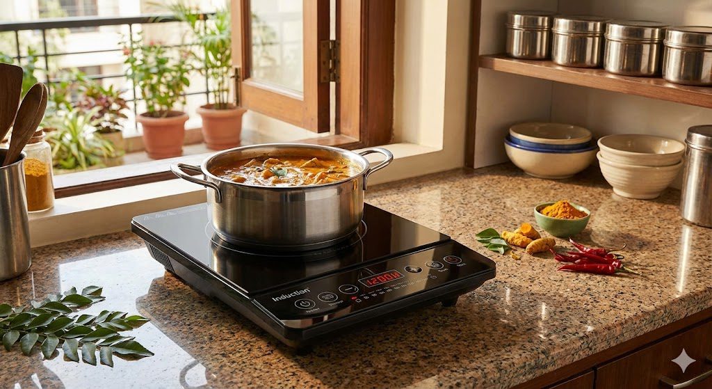 Best portable induction cooktop in modern Indian kitchen