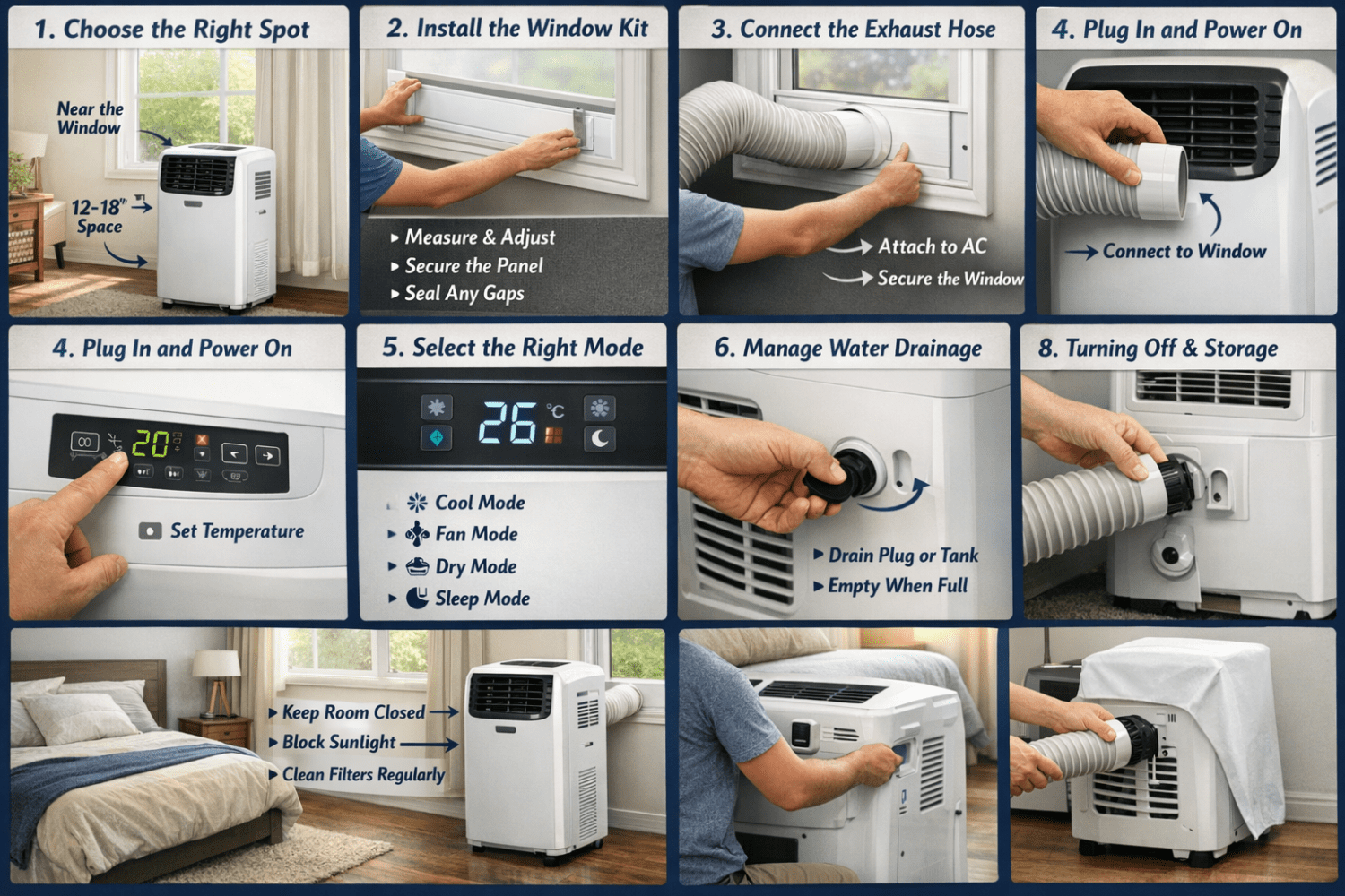 How to Install and Use a Portable AC