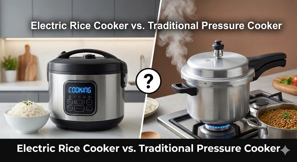 Electric Rice Cooker vs. Traditional Pressure Cooker