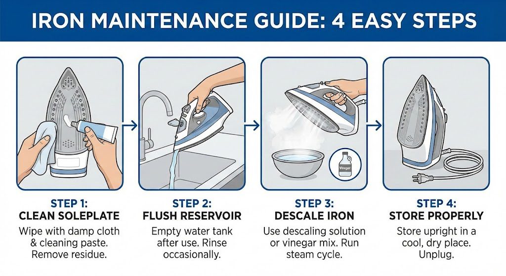 Iron maintenance steps