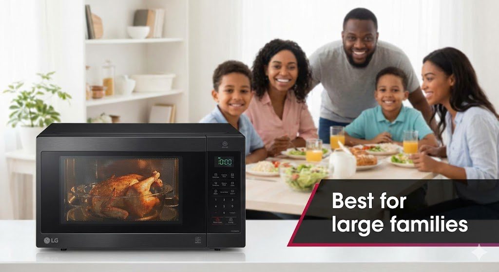 LG 32L Convection Microwave Oven MC3286BLT - Best for large families