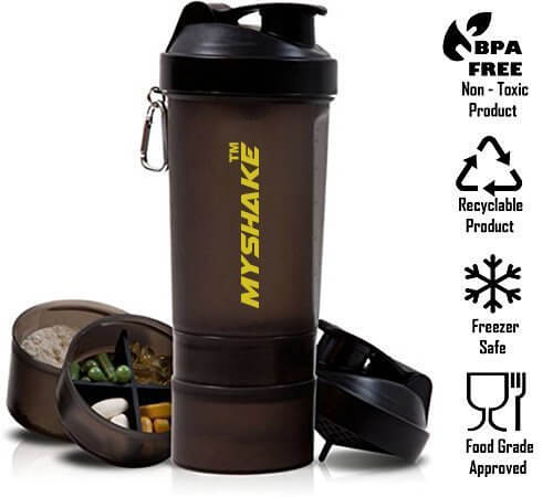 Myshake 16009 Smart Protein Plastic Shaker Bottle