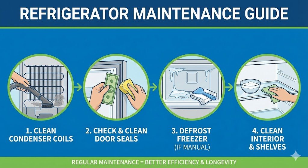 How to maintain double door refrigerator step by step guide