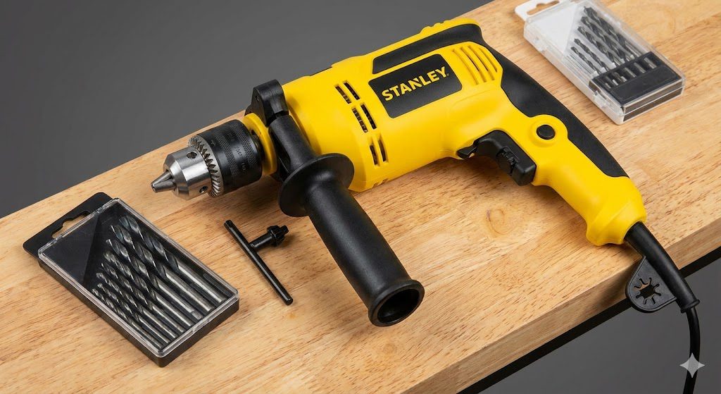 Stanley SDH600KP - Best value drilling machine in India with complete kit