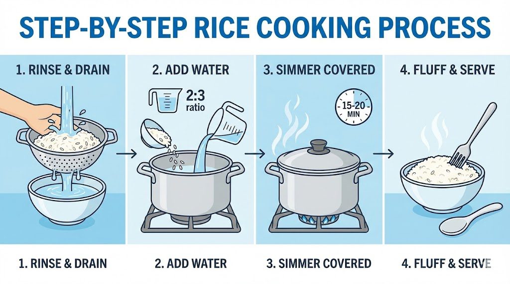 How to cook rice in electric rice cooker India guide