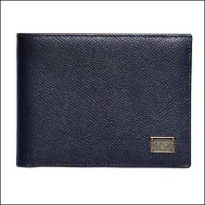 Dauphine Print Hammered Leather Wallet from Dolce & Gabbana